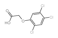 2,4,5-Trichlorophenoxyacetic acid structure, CAS 93-76-5