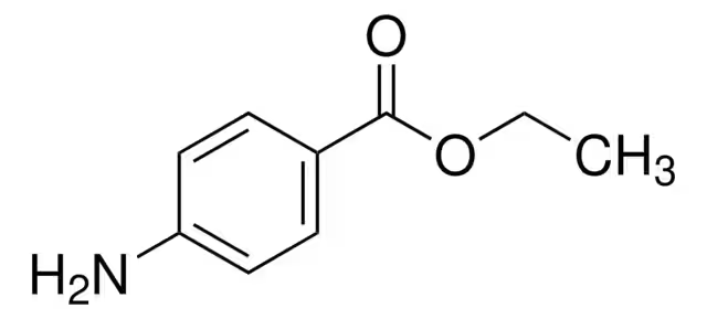 Benzocaine structure, CAS 94-09-7