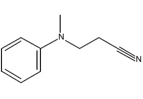 N-Cyanoethyl-N-methylaniline structure, CAS 94-34-8