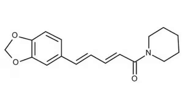 Piperine structure, CAS 94-62-2