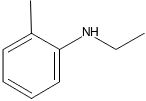 2-Ethylaminotoluene structure, CAS 94-68-8