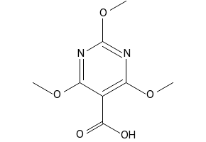 2,4,6-Trimethoxypyrimidine structure, CAS 13106-85-9