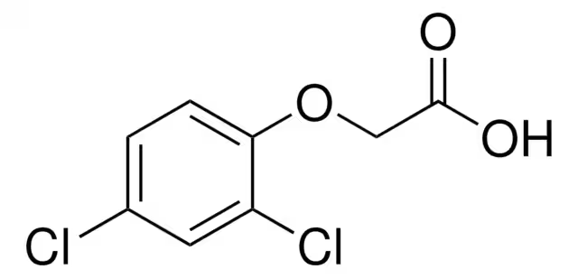 2,4-Dichlorophenoxyacetic acid structure, CAS 94-75-7