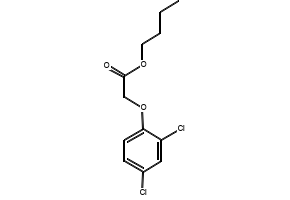 Butyl 2,4-dichlorophenoxyacetate structure, CAS 94-80-4