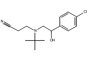 3-[(2-Chlorophenyl)amino]propanenitrile structure, CAS 94-89-3