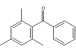 2,4,6-Trimethylbenzophenone structure, CAS 954-16-5