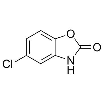 Chlorzoxazone structure, CAS 95-25-0