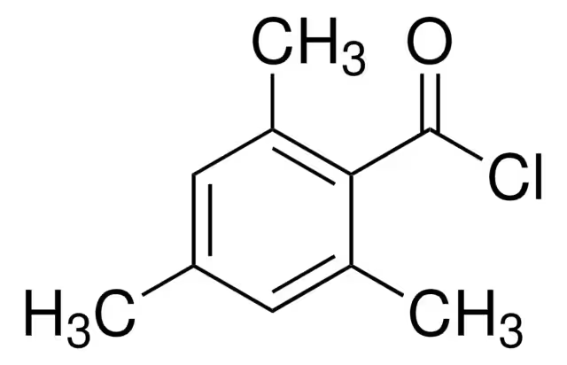 2,4,6-Trimethylbenzoyl chloride structure, CAS 938-18-1