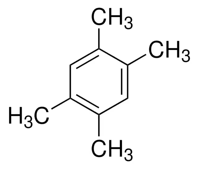 1,2,4,5-Tetramethylbenzene structure, CAS 95-93-2