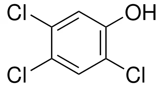 2,4,5-Trichlorophenol structure, CAS 95-95-4
