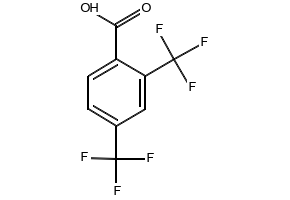 2,4-Bis(trifluoromethyl)benzoic acid structure, CAS 32890-87-2