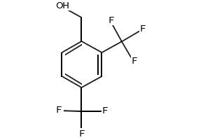 2,4-Bis(trifluoromethyl)benzyl alcohol structure, CAS 143158-15-0