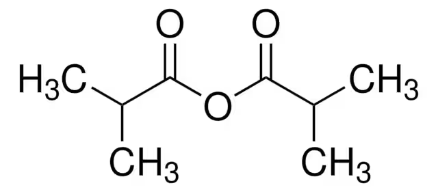 Isobutyric anhydride structure, CAS 97-72-3