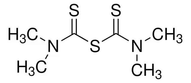 Bis(dimethylthiocarbamyl) sulfide structure, CAS 97-74-5