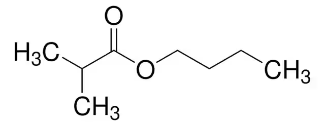 Butyl isobutyrate structure, CAS 97-87-0