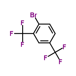 2,4-Bis(trifluoromethyl)bromobenzene structure, CAS 327-75-3