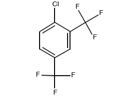 2,4-Bis(trifluoromethyl)chlorobenzene structure, CAS 327-76-4