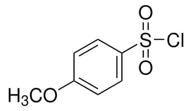 4-Methoxybenzenesulfonyl chloride structure, CAS 98-68-0