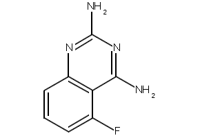 2,4-Diamino-5-fluoroquinazoline structure, CAS 119584-70-2