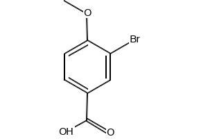 3-Bromo-4-methoxybenzoic acid structure, CAS 99-58-1