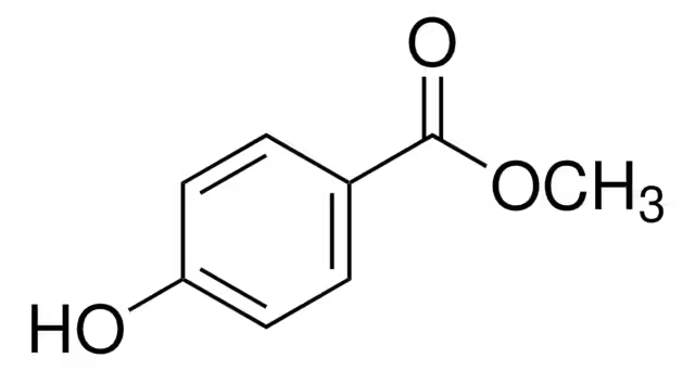 Methylparaben structure, CAS 99-76-3