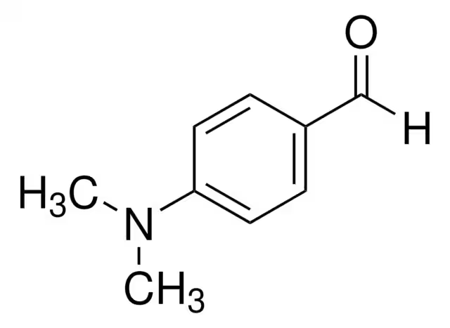 4-Dimethylaminobenzaldehyde structure, CAS 100-10-7