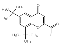 6,8-DI(TERT-BUTYL)-4-OXO-4H-CHROMENE-2-CARBOXYLIC ACID structure, CAS 37456-21-6