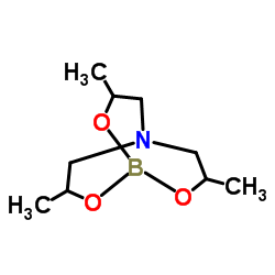 Triisopropanolamine cyclic borate structure, CAS 101-00-8