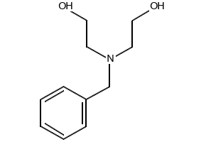 2,2'-(Benzylimino)diethanol structure, CAS 101-32-6
