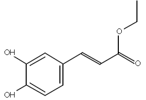 Ethyl caffeate structure, CAS 102-37-4