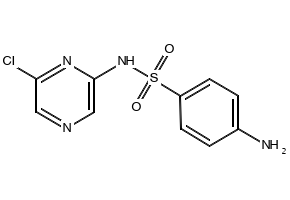 Sulfaclozine structure, CAS 102-65-8
