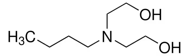 N-Butyldiethanolamine structure, CAS 102-79-4