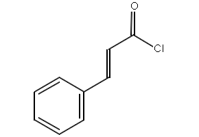 Cinnamoyl chloride structure, CAS 102-92-1