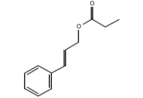 Cinnamyl propionate structure, CAS 103-56-0