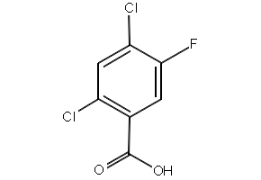 2,4-Dichloro-5-fluorobenzoic acid structure, CAS 86522-89-6