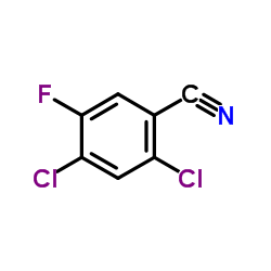 2,4-Dichloro-5-fluorobenzonitrile structure, CAS 128593-93-1