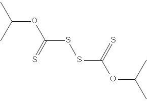 Isopropylxanthic disulfide structure, CAS 105-65-7