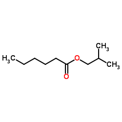 Isobutyl hexanoate structure, CAS 105-79-3
