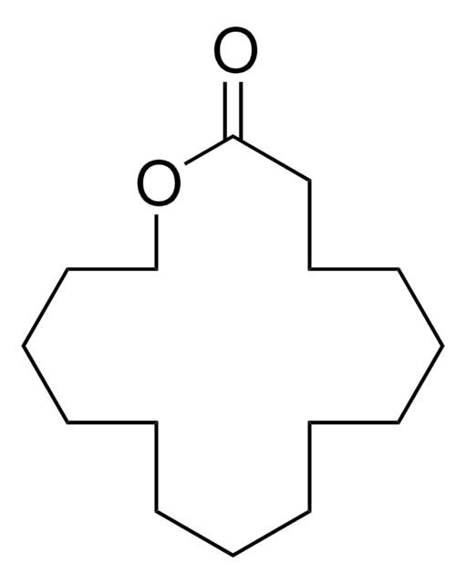 Cyclopentadecanolide structure, CAS 106-02-5
