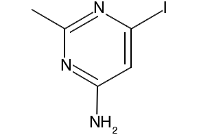 4-AMINO-6-IODO-2-METHYLPYRIMIDINE structure, CAS 943006-46-0