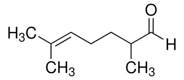2,6-Dimethyl-5-heptenal structure, CAS 106-72-9