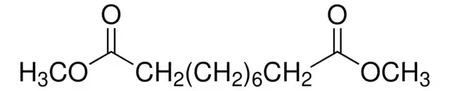 Dimethyl sebacate structure, CAS 106-79-6