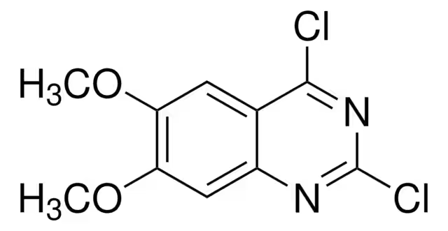 2,4-Dichloro-6,7-dimethoxyquinazoline structure, CAS 27631-29-4