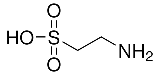 Taurine structure, CAS 107-35-7