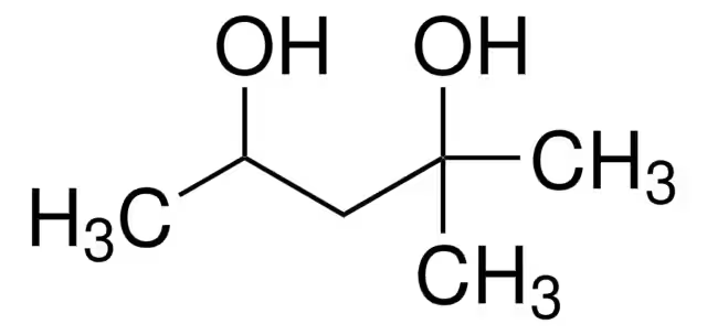 2-Methyl-2,4-pentanediol structure, CAS 107-41-5