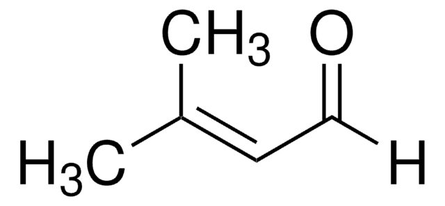 3-Methyl-2-butenal structure, CAS 107-86-8