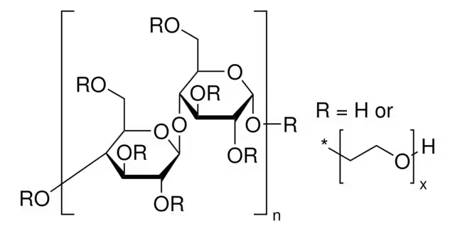 HYDROXYETHYL CELLULOSE structure, CAS 9004-62-0