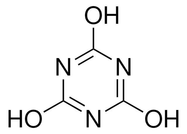 Cyanuric acid structure, CAS 108-80-5