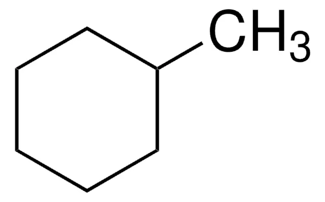 Methylcyclohexane structure, CAS 108-87-2