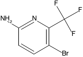 5-Bromo-6-trifluoromethyl-pyridin-2-ylamine structure, CAS 882500-21-2